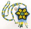 Gorgeous Handmade Intricately Beaded Necklaces (Celestial Star & Floral, Up To 24" Long & Pair of Pierced Earrings 2 75" Long - 3