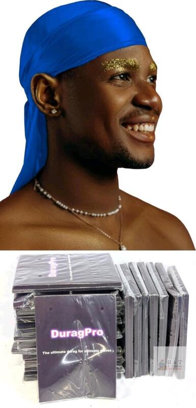 20 New Assorted 2-Pack DURAGPRO Satin Durags, One Size Firts Most, Assorted Colours