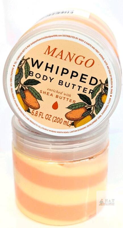 2 New Mango Whipped Body Butters, 200ml ea, exp 2028