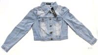 New Size SMALL Women's Allegra K Cropped Jean Denim Jacket