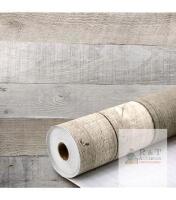 New Vintage Wood Peel and Stick Wallpaper Gray White Self Adhesive Wallpaper Waterproof and Oil-Proof Paper Home Decoration 17.3"x235"