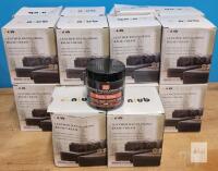 18 New Niub Dark Grey Leather Recoloring Balm / Cream Leather Scratch Repair . 8.5oz. Bottles