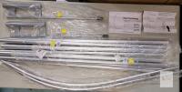 Two (2) New Aluminum 10ft Super Pole Advertising Flag Ground Poles w/Stakes .