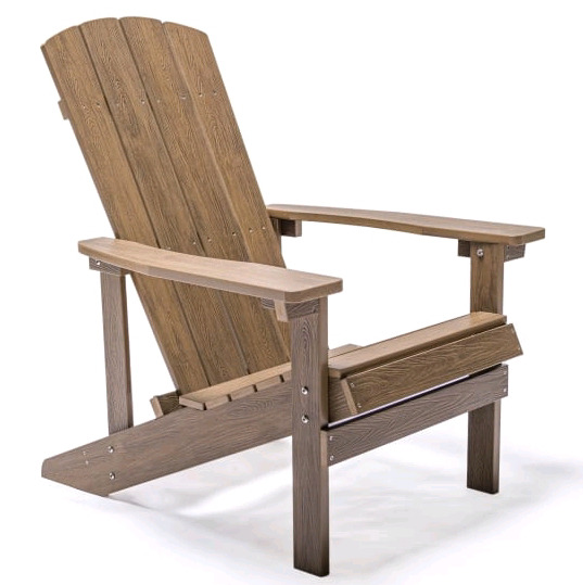 Classic Outdoor Adirondack Chair , Brown - New