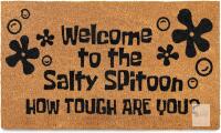 Welcome to the Salty Spittoon Door Mat 30x17 Inch, Salty Spittoon Doormat for Covered Outdoor Decor, Welcome Mat, Funny Nerd Gift, Geek Decor, Nerdy D&eacute;cor
