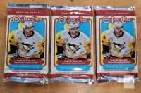 3 2025-26 O-Pee-Chee Hockey Blaster Pack, 8 Cards, Blaster-Exclusive Yellow Border Parallels