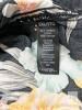 Size 5XL Men's George Relaxed Fit Cotton Blend Tropical Flowers Black Hawaiian-Style Short Sleeve Button-Up Top, In Good Condition, Light Wear - 3