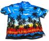 Size 4XL Men's V.H.O. Jamaican Beach Party Hawaiian-Style Short Sleeve Button-Up Top, In Good Condition, Light Wear