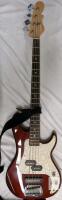 G&L Tribute SB-2 Electric Bass Guitar, Metallic Red, Poplar Body, Hard-Rock Maple Neck, Rosewood Fretboard