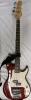 G&L Tribute SB-2 Electric Bass Guitar, Metallic Red, Poplar Body, Hard-Rock Maple Neck, Rosewood Fretboard