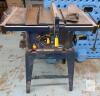 Mastercraft 10" Deluxe Table Saw, 1.5 HP, 120V, Stand, Fence, Blade Guard, Serial 2530610- operational