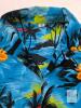Size XXXL Men's Lightweight Flowy Tropical Ocean Short Sleeve Button-Up Top, In Good Condition, Light Wear - 2