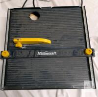 Mastercraft 4&frac12;" Wet Tile Saw, Model 55-6829-4, 5000 RPM, 3.5 A Motor operational
