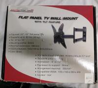 Master Mount Canada Flat Panel TV Wall Mount with Tilt Feature, Fits 23"&ndash;42" TVs, Supports 80 lbs