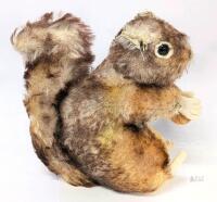 Vintage 1950's-60's STEIFF Perri 5" Mohair Squirrel Stuffed Animal, Good Condition, No Odour