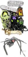 Spooky Halloween Battery-Powered Animatronics & Decor Up To 8.5" Tall in Large Storage Bin With Lid 19.5" &times; 30" &times; 17" Tall