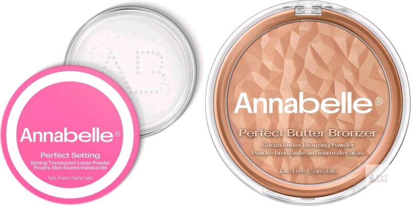 New Annabelle Cosmetics: Perfect Setting Translucent Setting Powder 10g, Perfect Butter Bronzer - Miami Beach - Cocoa Butter Bronzing Powder 8.5g
