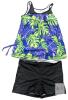 New Size XL Women's Vibrant 2-Piece Tankini & Swim Shorts Set - 2