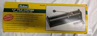 Richard 102400 13" Manual Tile Cutter, Tungsten Carbide Wheel, Metal Base, 330mm Capacity