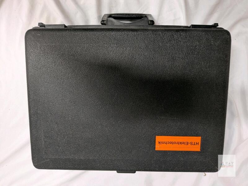 HTS-Elektrotechnik Field Tool Kit, Hard Case, Assorted Screwdrivers, Wire Strippers, Accessories