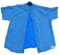 Size 4XL Men's Siz Lincoln New York 100% Cotton Short Sleeve Button-Up Top, In Good Condition, Light Wear