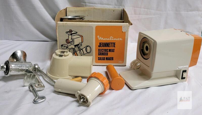 Moulinex Jeannette 244 Electric Meat Grinder and Salad Maker, 150W, 115V, Made in France