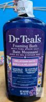 Dr Teal's Foaming Bath Melatonin Lavender & Chamomile, 34 FL OZ/1L, Sealed