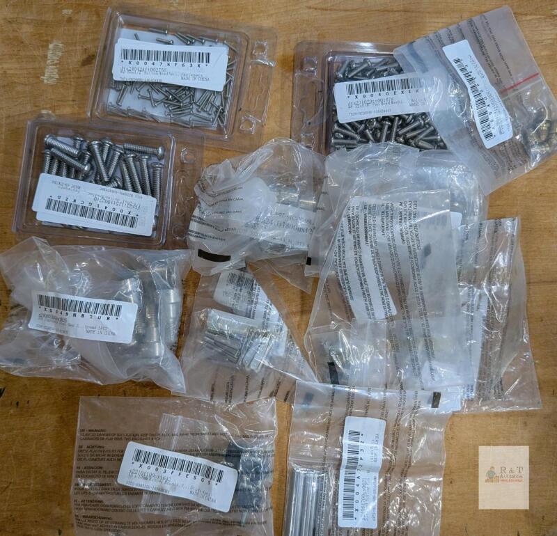 Assorted Stainless Steel Screws and Bolts Lot, Button/Hex/Pan Head, #8-32, M6, Multiple Sizes