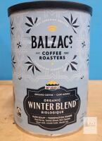 Balzac's Organic Winter Blend Ground Coffee, Dark Roast, 300g, Fairtrade & Organic, Arabica