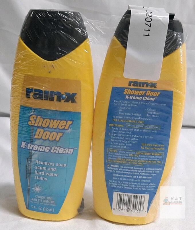 Rain-X Shower Door X-treme Clean Twin Pack, 12 fl. oz. Glass Cleaner, Soap Scum & Hard Water Remover
