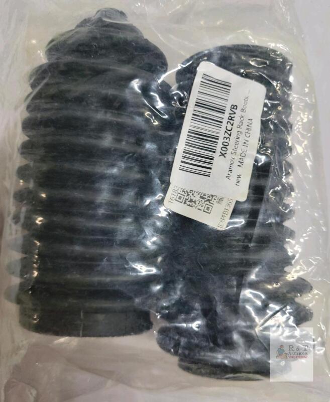 Aramox Steering Rack Boots, Part Number X003ZC2RVB, Universal Fit, New, Black Rubber
