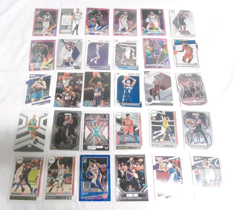 Lot of NBA Basketball Cards - Panini Prizm, Hoops, Donruss, Rookies, Parallels & Stars