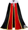 New O/S Unisex 51" Long Substantial Royalty Cosplay Cape, Heavy Velvet-Style Medieval Finery With Removable Faux Fur Collar Majestic SCA Garb