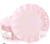 20 New Plastic Plates Reusable 10 Inch - Unbreakable Plastic Dinner/ Dessert Plates - Scalloped Cake Plate for Weddings Camping Party Outdoor Picnics Dishwasher Safe BPA Free