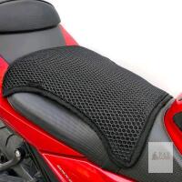 New Size LG 360mm &times; 320mm (2 Belts ) ZT-1011 3D Air Mesh 2L Motorcycle Seat Cover Non-Slip