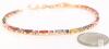 Gorgeous Multicolor Stone Tennis Line Bracelet, 7" Long With 1" Extender, Non-Magnetic, No Stamps Found - 2
