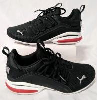 New PUMA Youth Axelion Jr 'Black Silver' (Size 7C)