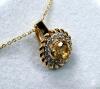 With Appraisal Gold Plated Sterling Silver Natural Citrine (0.50ct) and CZ Pendant with Gold Plated Sterling Silver Chain, W/A $335.00. Citrine is the birthstone for November.