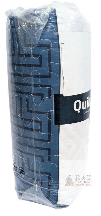New KING SIZE DJY Blue Stripe Quilt Bedding Set : Quilt & 2 Pillowcases
