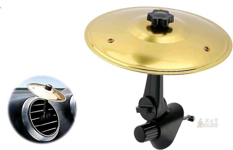 New Car Air Vent Cymbal - Turn Your Car Into a Mobile Drum Set! Premium ABS & Alloy, Easy Install, Fun for Drummers & Music Lovers