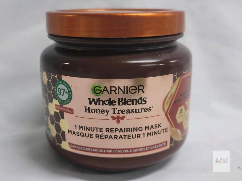 Garnier Whole Blends Honey Treasures 1 Minute Repairing Mask 11.5 fl oz, Batch 28Z502
