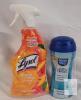 New - Lysol All Purpose Cleaner , 650ml & Fresh Step Litter Box Deodorizing Crystals , 15oz. .