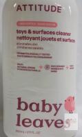 ATTITUDE Baby Leaves Toys & Surfaces Cleaner, Unscented, 27.1 FL. OZ (800 mL), EWG Verified