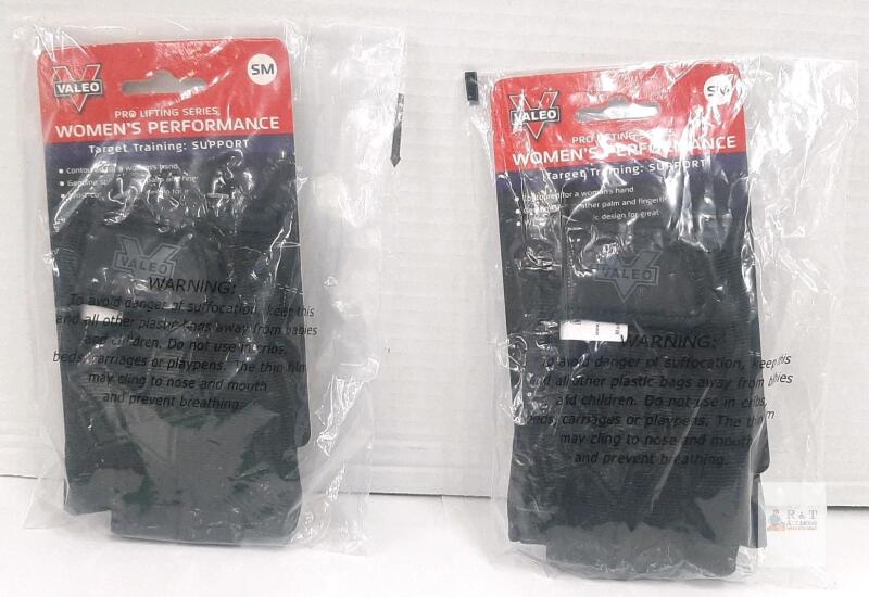 Valeo GLFX Women's Pro Lifting Gloves Small, Genuine Leather Palm, New