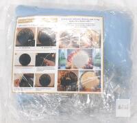 5.6 FT Baby Blue Round Photo Shoot Backdrop Cloth, Polyester-Spandex Blend, Wrinkle-Resistant