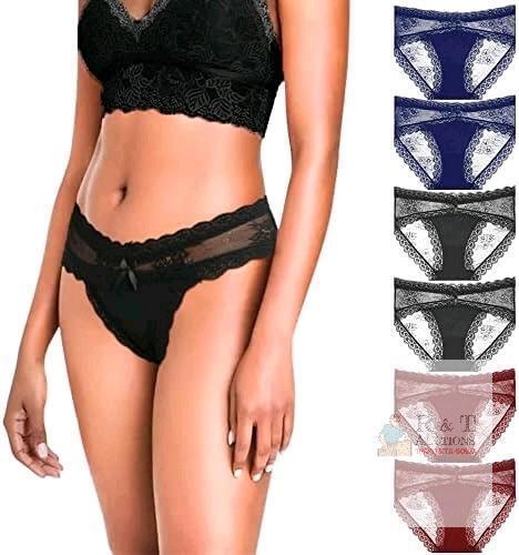 New Size SMALL Women's LEVAO Lace Underwear Sexy Breathable Hipster Panties Stretch Seamless Bikini Briefs 6 Pack