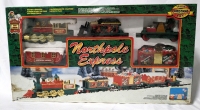 Vintage Northpole Express Christmas Train Set.