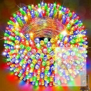 New Sauirs MULTICOLOR 403FT 1000 LED Indoor / Outdoor String Lights, Waterproof 8 Modes Timer and Memory Plug in Fairy Light for Tree Outside Bedroom Curtain Yard Wedding Decorations