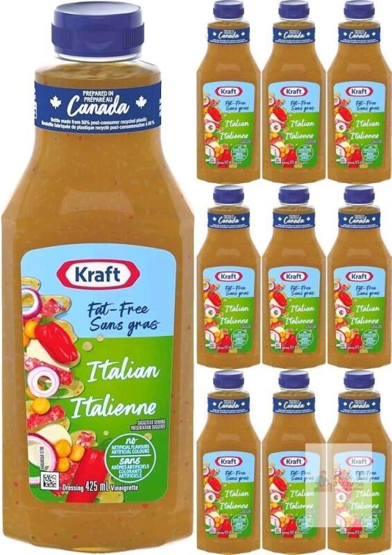 [bb 05/2026] 10 KRAFT Calorie-Wise Zesty Italian Salad Dressing, 425ml ea
