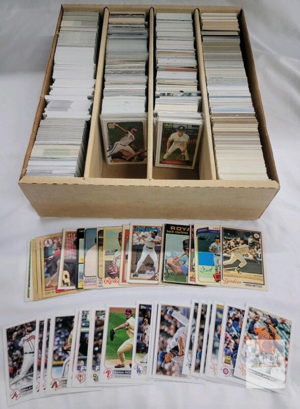1980 - 2024 MLB Baseball Trading Card Singles , 1600+ Trading Cards